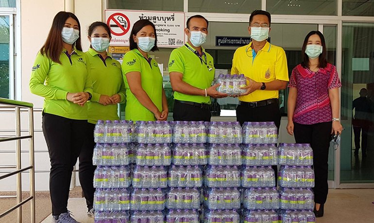 Sri Trang Agro-Industry Public Company Limited (Kalasin Branch) Donates Drinking Water to Government Agencies in Kalasin Province