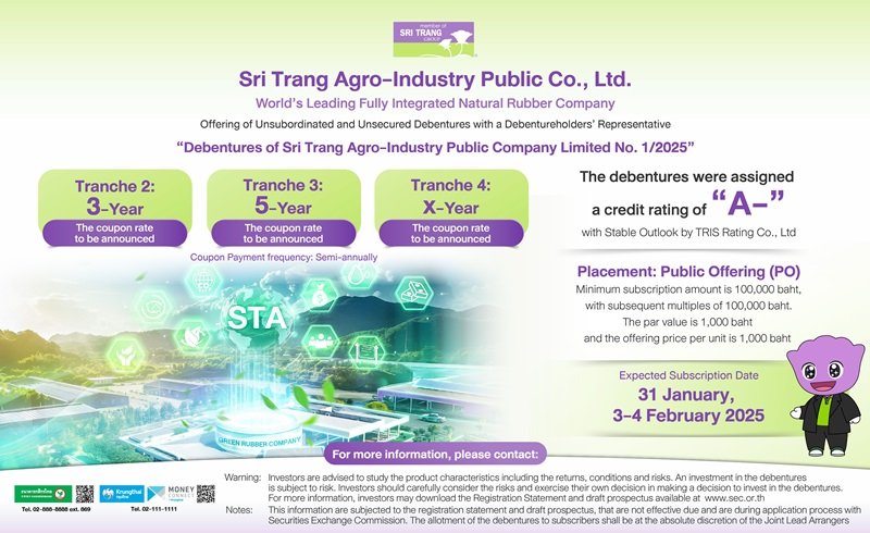 STA Thrilled by Strong Institutional Investor Response to Bond Roadshow, Highlighting Confidence in Robust Business Operations; Preparing to Issue Bond to the General Public in late January 2025