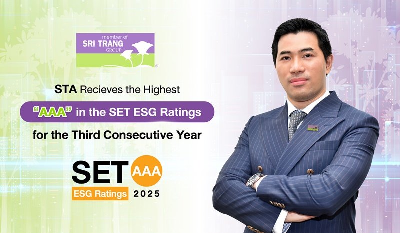 STA Achieves Top “AAA” SET ESG Ratings from SET for the Third Consecutive Year